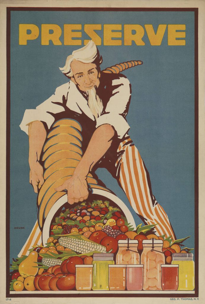 Carter Housh, Preserve (New York, 1917-1918). Color lithograph.