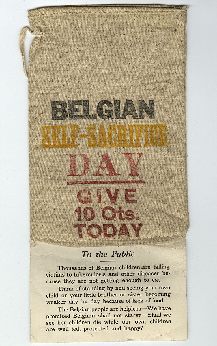Belgian Self-Sacrifice Day (1915). Loan courtesy of the Historical Society of Pennsylvania.